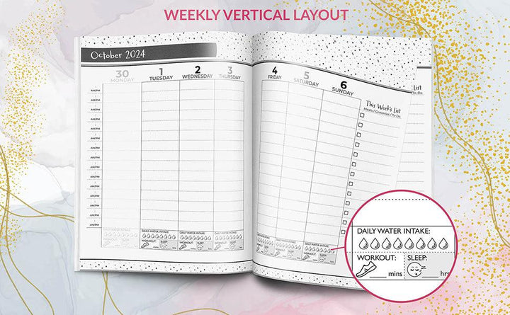 Bald Beauty with Vertical Layout - 2024 Planner, Standard Edition - TheDynaSmiles.com
