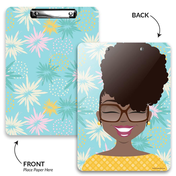 "Ms Puffed Pattern" Clipboard - TheDynaSmiles.com