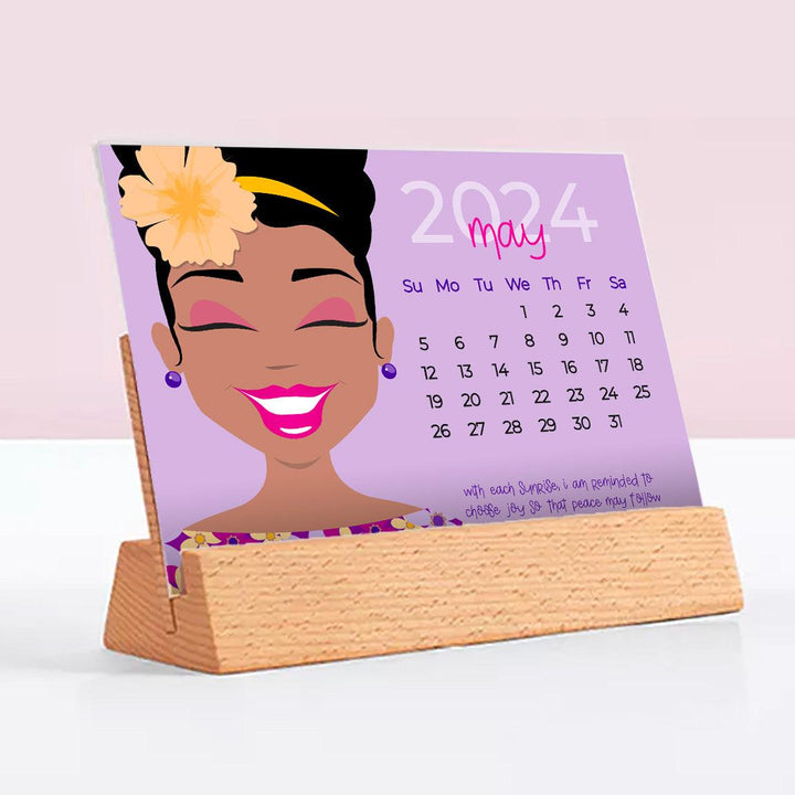 Wooden Base Block for Calendar Cards - TheDynaSmiles.com