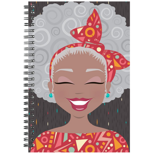 "Ms Frankie Fro" Gray, 6x8 Spiral Notebook