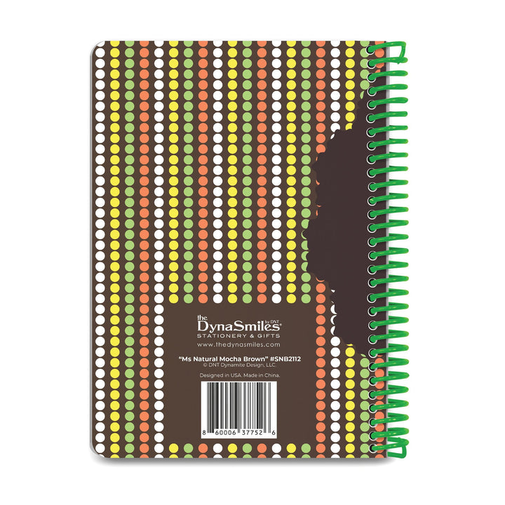 "Ms Natural Mocha Brown" Designer Journal - TheDynaSmiles.com