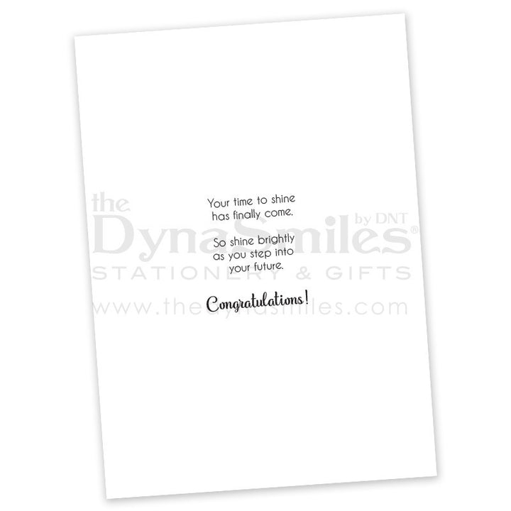 Naturally Shining Grad Greeting Card (1pc) - TheDynaSmiles.com - African American Stationery