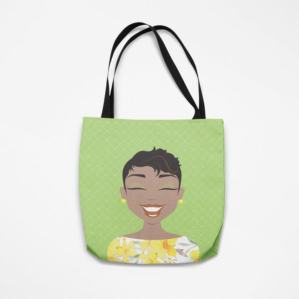 "Ms Pixie Green" Tote Bag - TheDynaSmiles.com