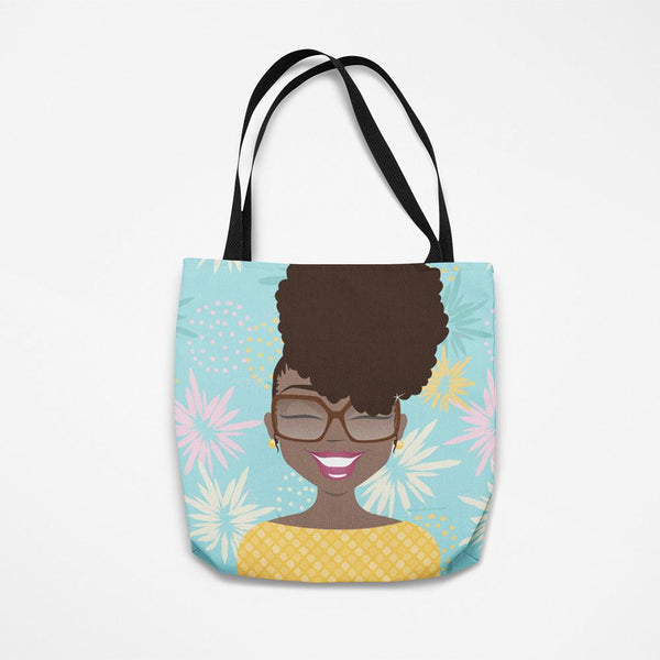 "Ms Puffed Pattern" Tote Bag - TheDynaSmiles.com