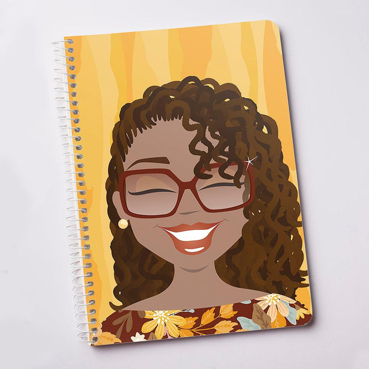 "Ms Locs Honey" Spiral Notebook - TheDynaSmiles.com