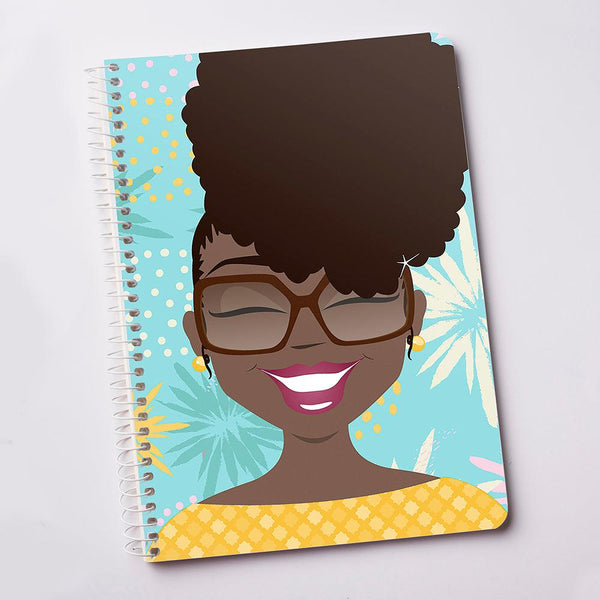 "Ms Puffed Pattern" Spiral Notebook - TheDynaSmiles.com