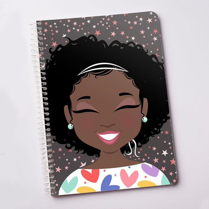 "Miss Melody Midnight" Spiral Notebook - TheDynaSmiles.com