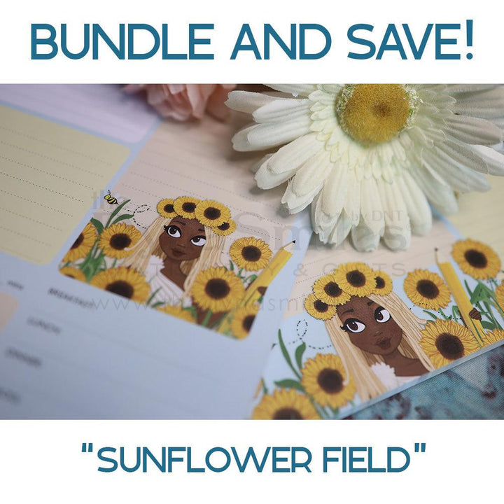 "Sunflower Field" Notepads Bundle - TheDynaSmiles.com